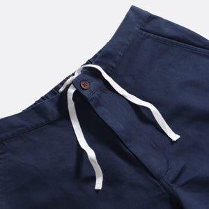 Navy Cotton Twill Drawstring Shorts - Last Chance (size 30)
