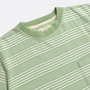 Perry Stripe T-Shirt - Sage Green