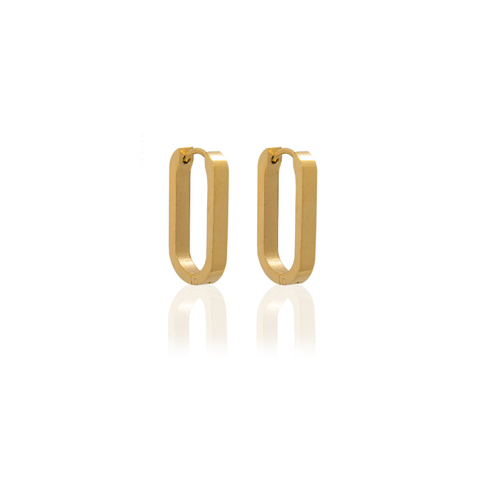 Gold Mae Hoop Earrings