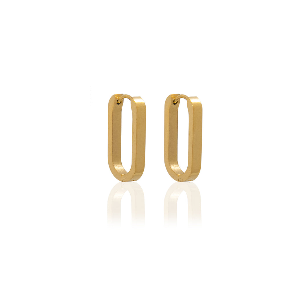 Gold Mae Hoop Earrings