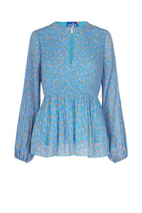 Blue Floral Melinda Blouse