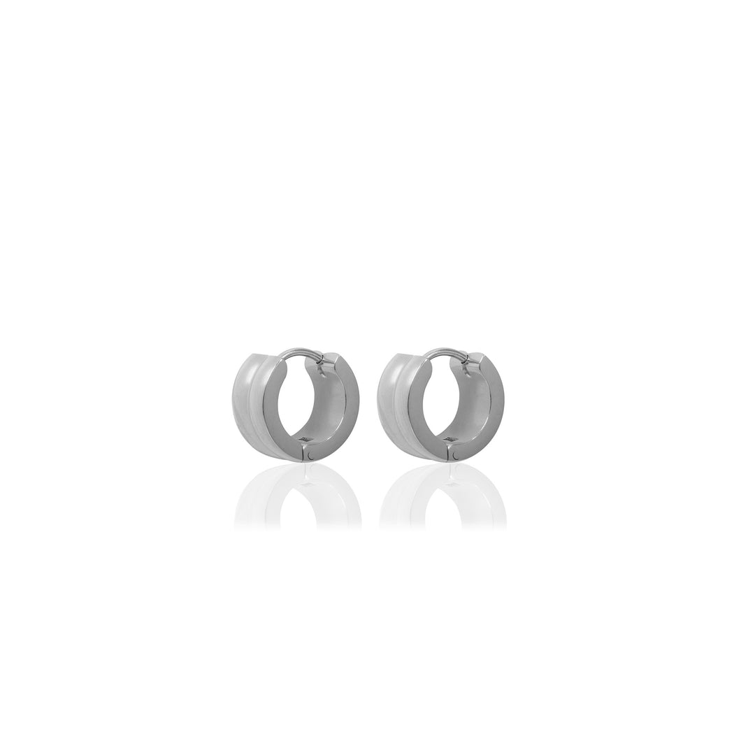 Silver Bonnie Hoop Earrings