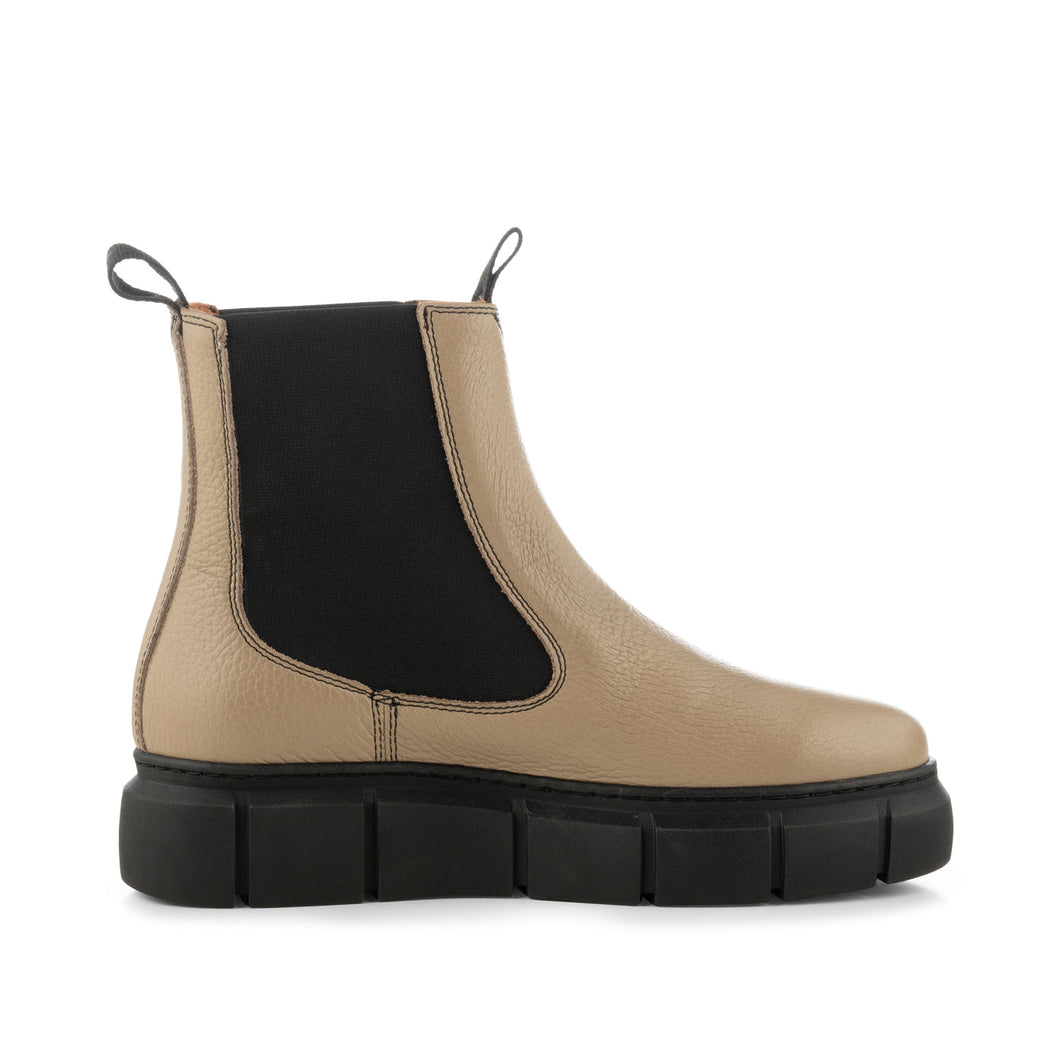 Leather Chelsea Boot - Stone