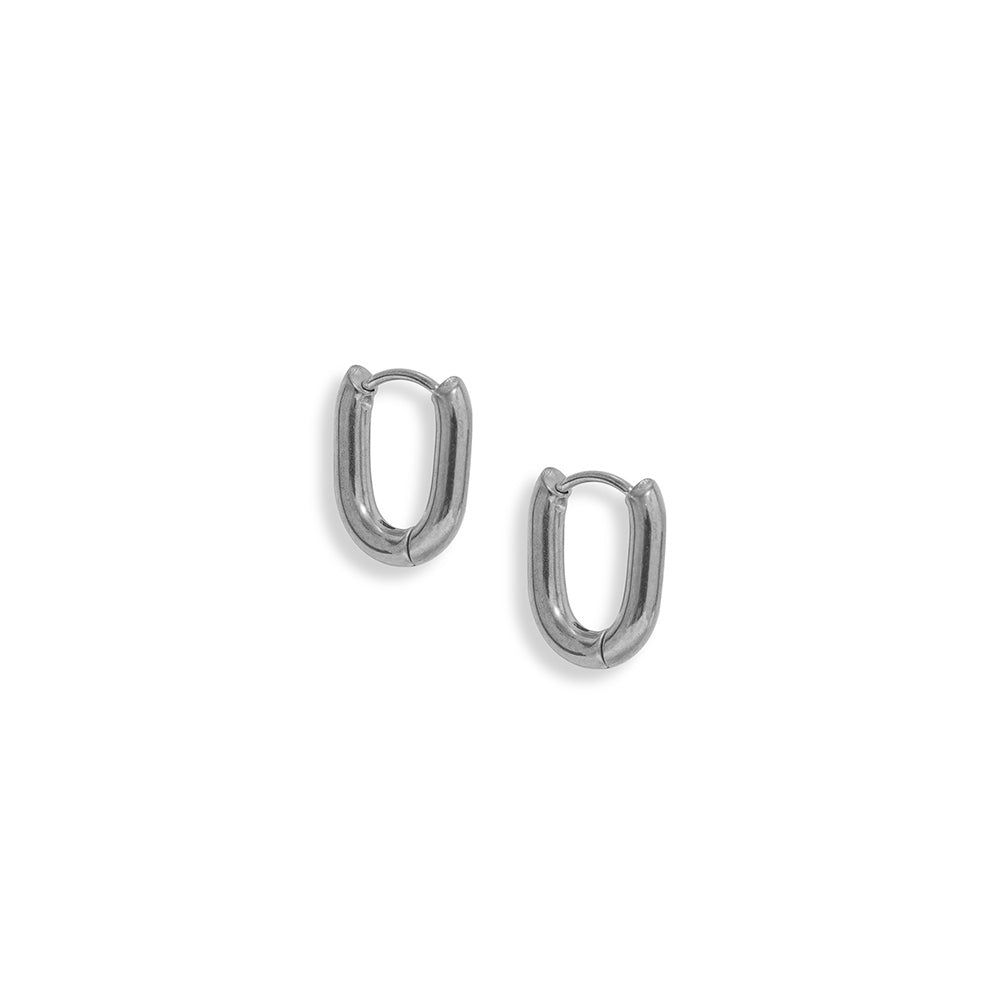Silver Nyla Hoop Earrings