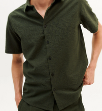 Green Seersucker Shirt