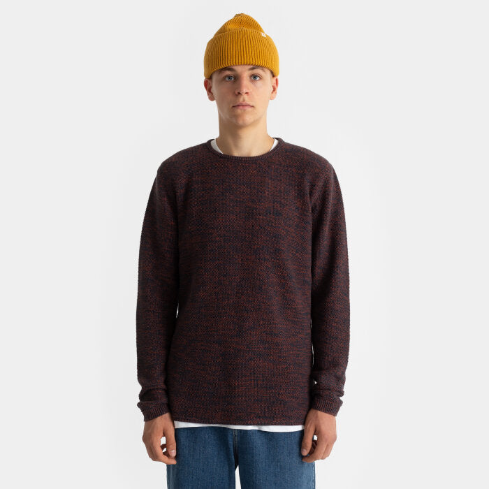 Navy Multi Colored Knit